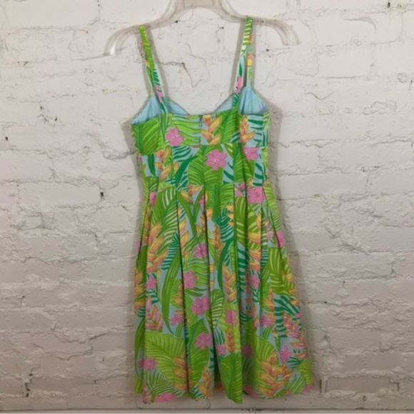 Lilly Pulitzer Tropical Palm Leaf Print Dress - Picture 2 of 4